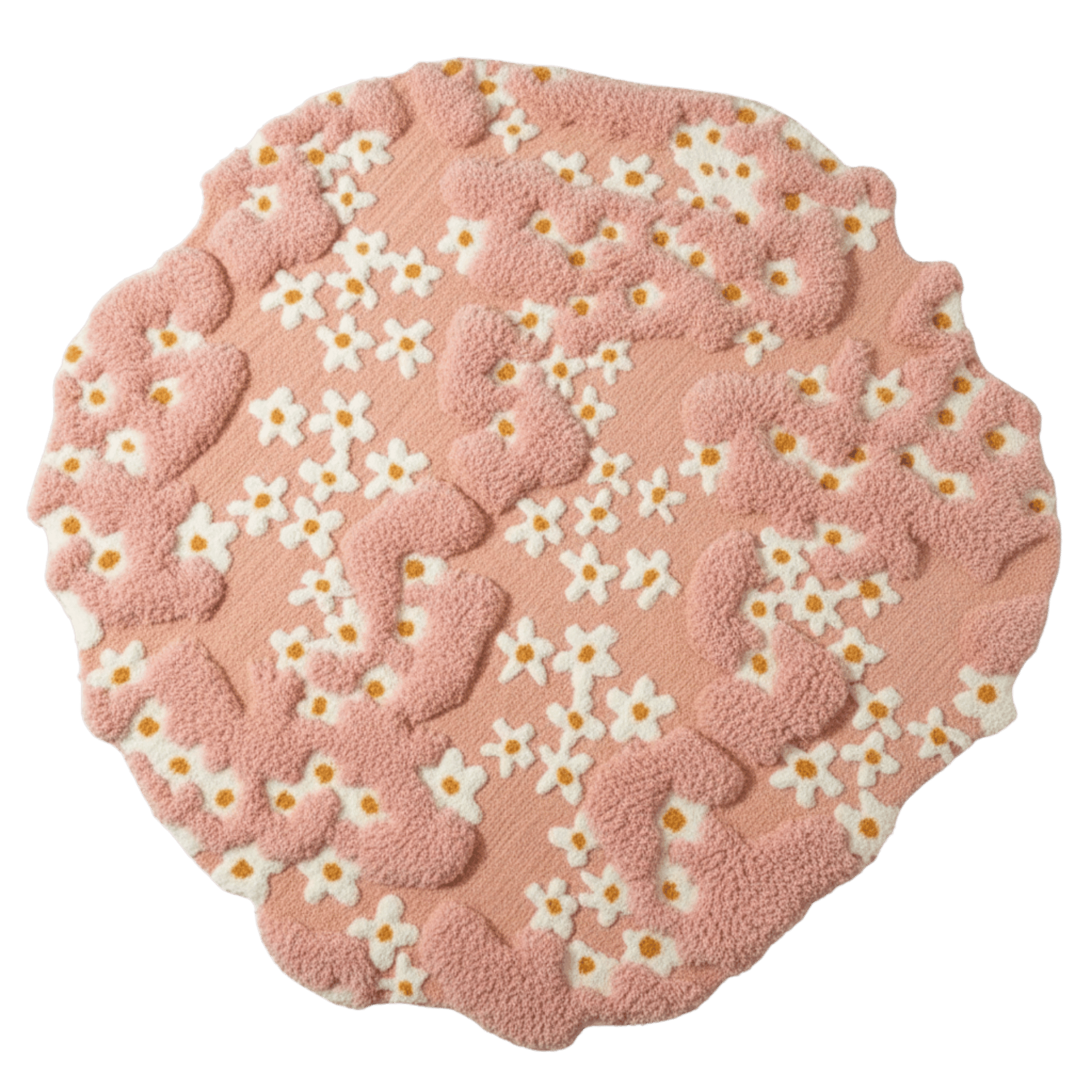 Daisy Rug – Garden 3D Floral Area Rug