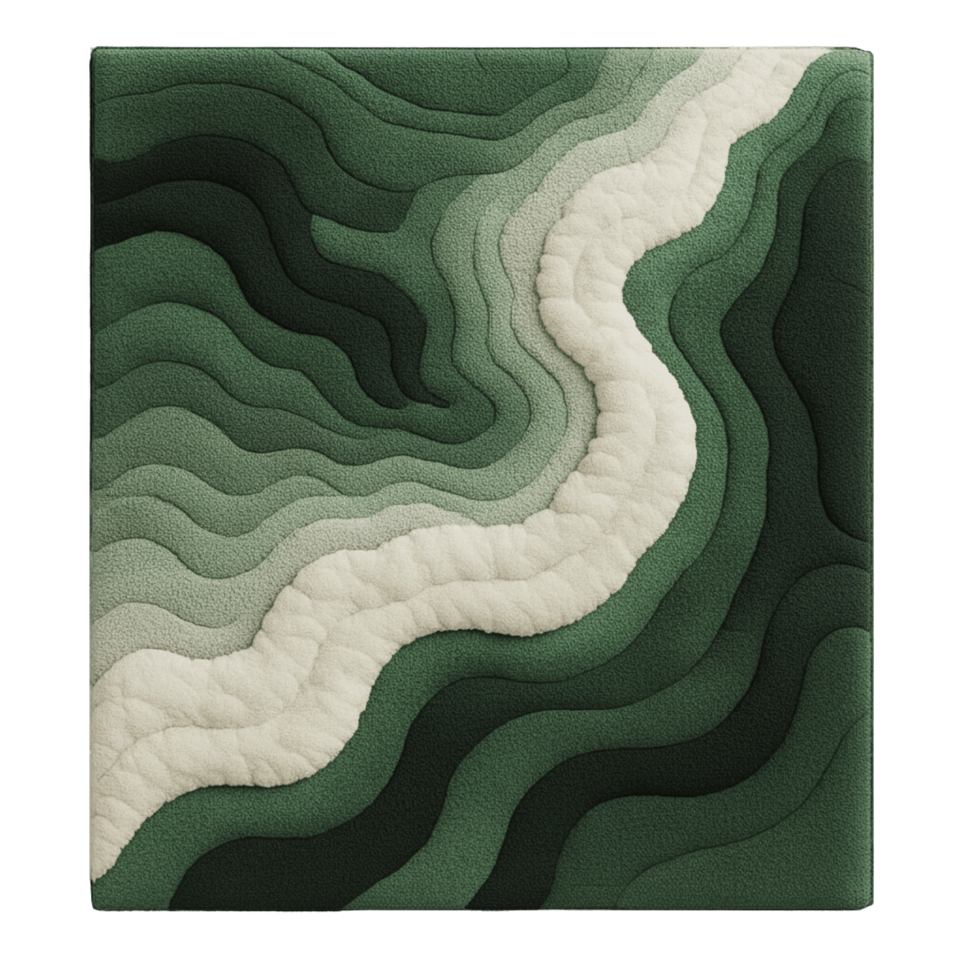 Mono Rug – Modern Monochrome 3D Wave Sculpted Rug
