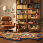 Psychedelic Blob - Organic Shape Rug