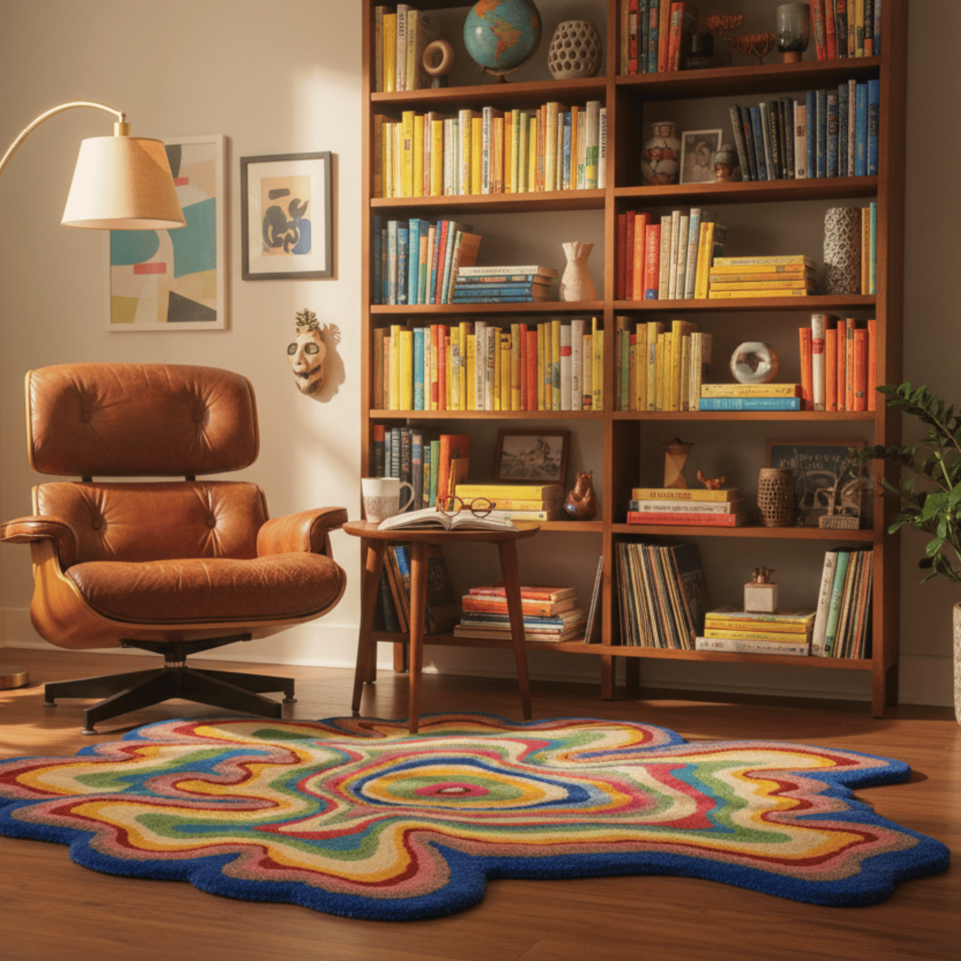 Psychedelic Blob - Organic Shape Rug