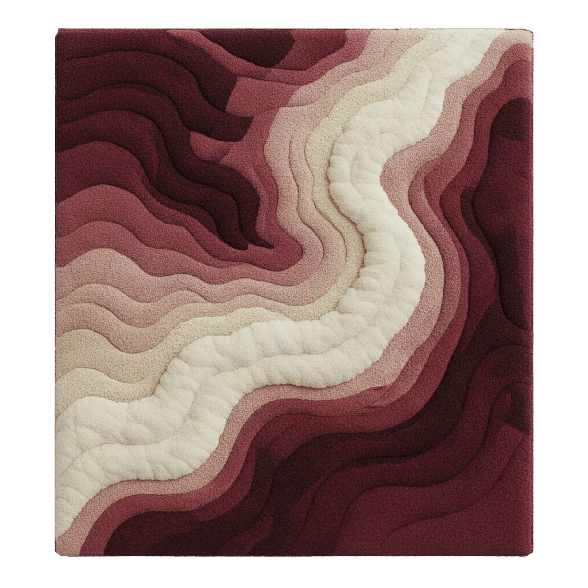 Mono Rug – Modern Monochrome 3D Wave Sculpted Rug