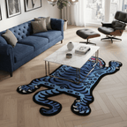 Tiger Rug – Bold 3D Hand-Tufted Vintage Tiger Art Rug