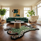 Tiger Rug – Bold 3D Hand-Tufted Vintage Tiger Art Rug