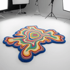 Psychedelic Blob - Organic Shape Rug