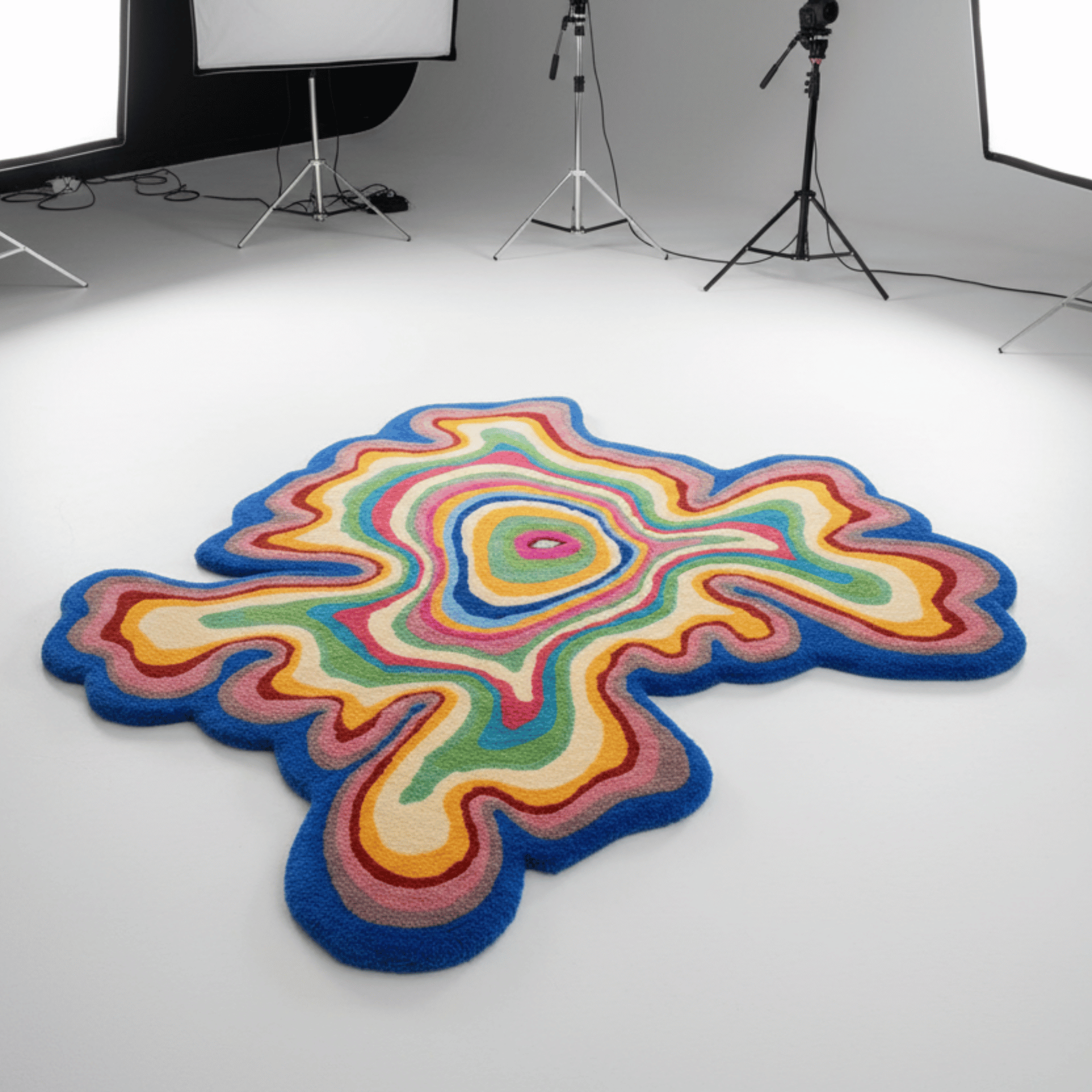 Psychedelic Blob - Organic Shape Rug