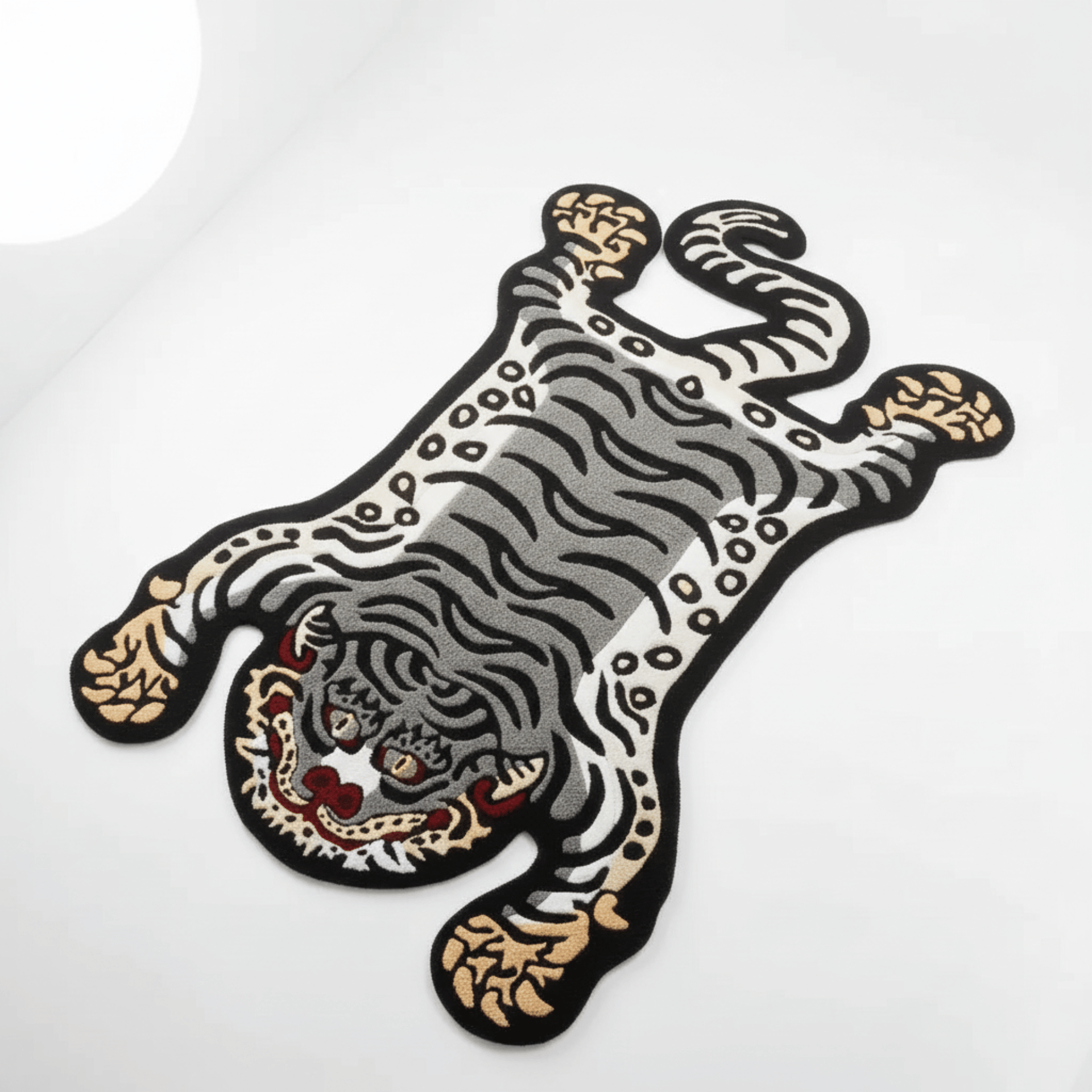 Tiger Rug – Bold 3D Hand-Tufted Vintage Tiger Art Rug