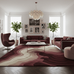 Mono Rug – Modern Monochrome 3D Wave Sculpted Rug