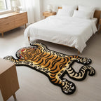 9ft Tiger Rug in Master Bedroom