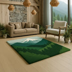 Alpine Rug – Snow Peak Valley Inspired 3D Landscape Rug Rugoora