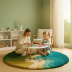Coastal Rug – Nature Coast Relief 3D Landscape Rug Rugoora