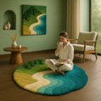 Coastal Rug – Nature Coast Relief 3D Landscape Rug Rugoora
