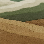 Close-Up - Stone Texture Artisan Concrete Rug featuring hand-tufted stone-like texture with smooth matte finish, crafted by Rugoora