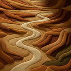 Artisan Desert Rug featuring hand-tufted terracotta texture with refined surface detail by Rugoora