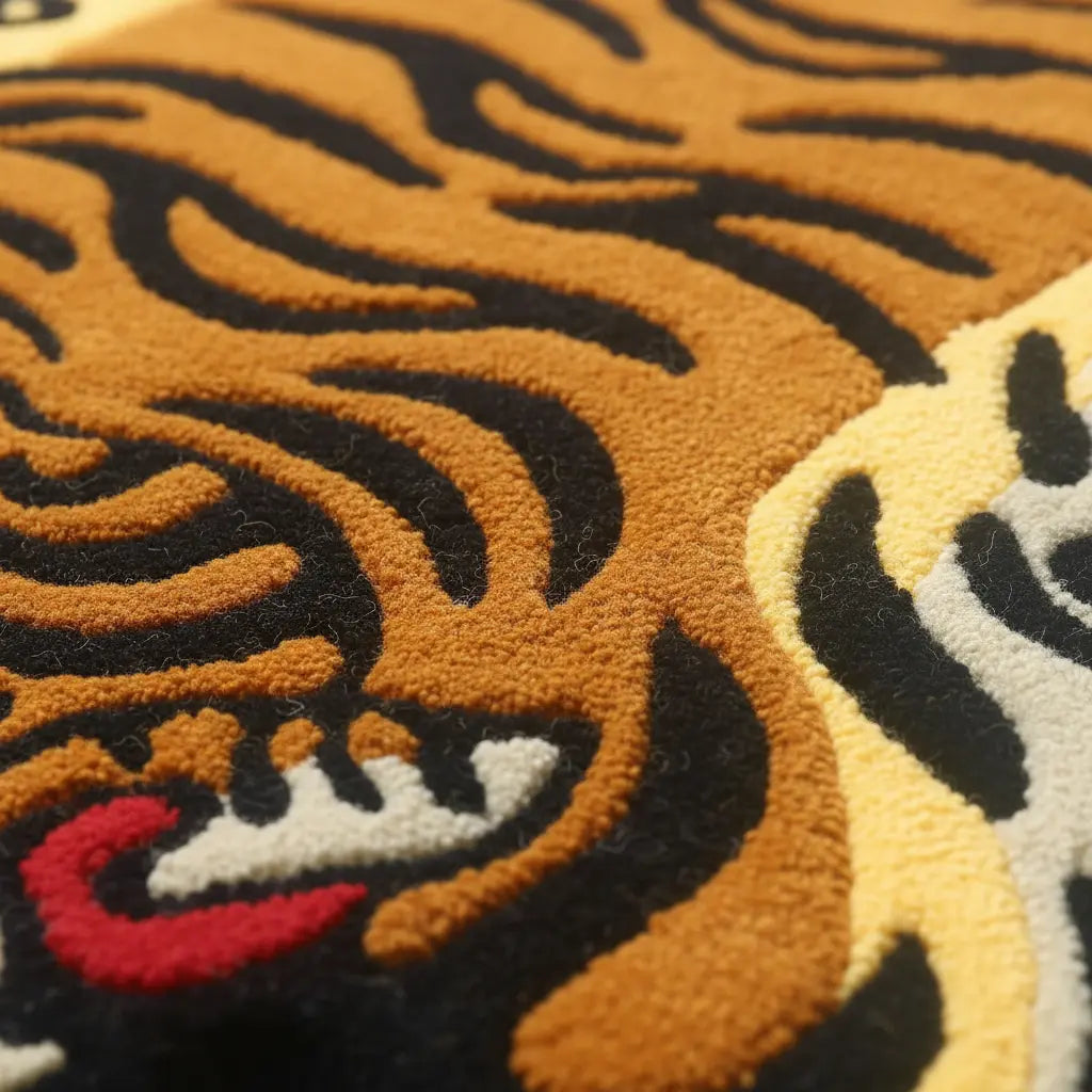 Detail Texture Tiger Rug