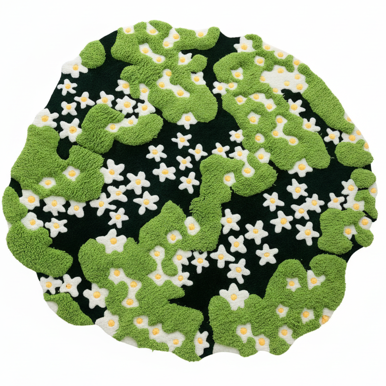 Green Rug Top View 5