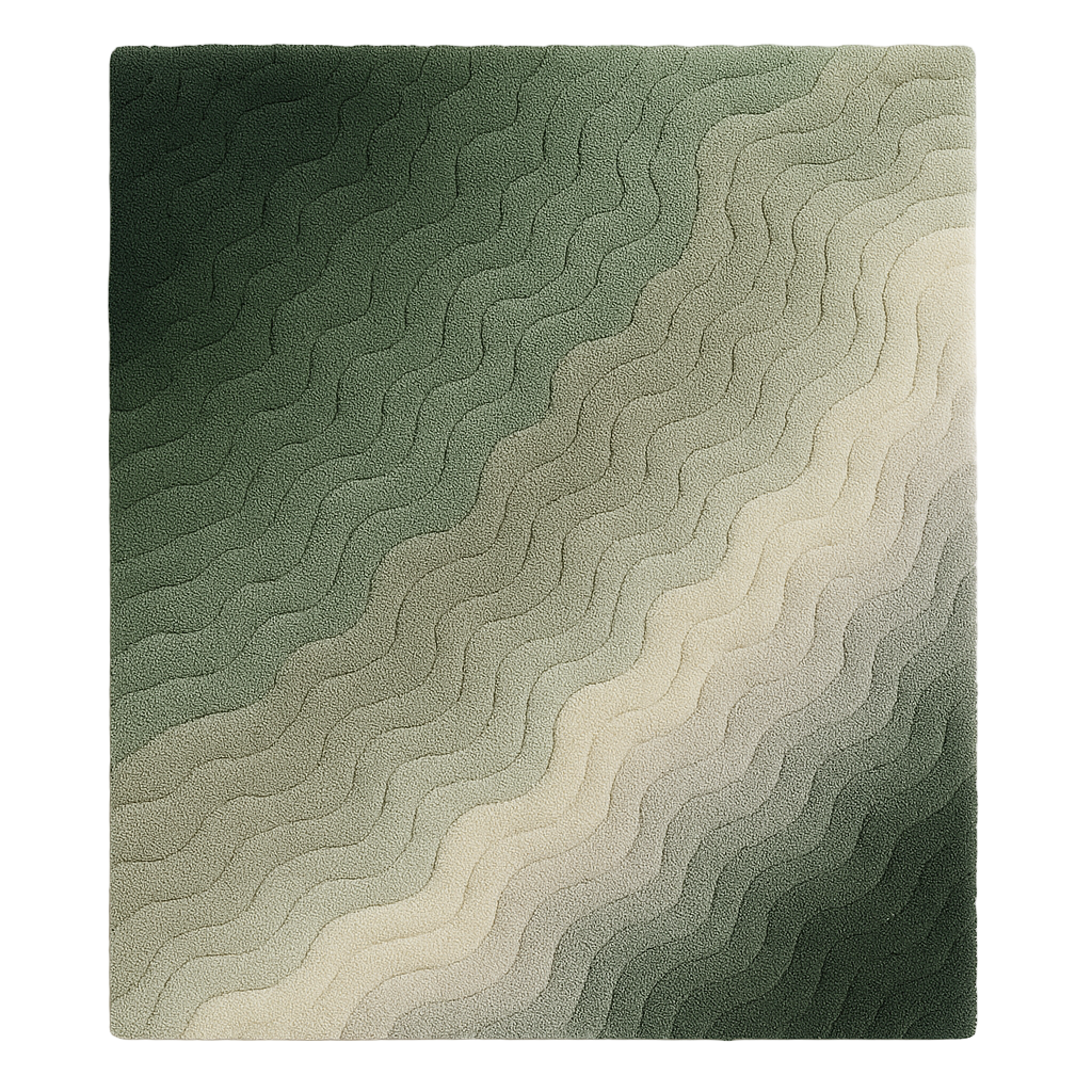 Mist Rug – a luxury handcrafted rug inspired by Scandinavian calm and the soft glow of morning mist, made by Rugoora