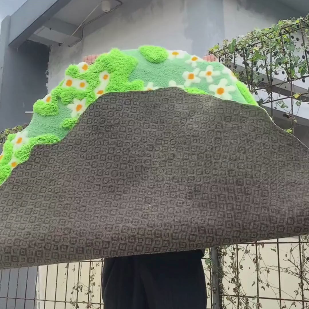 Daisy Rug – Garden 3D Floral Area Rug