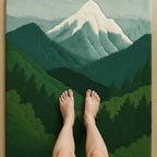 Alpine Rug – Snow Peak Valley Inspired 3D Landscape Rug Rugoora