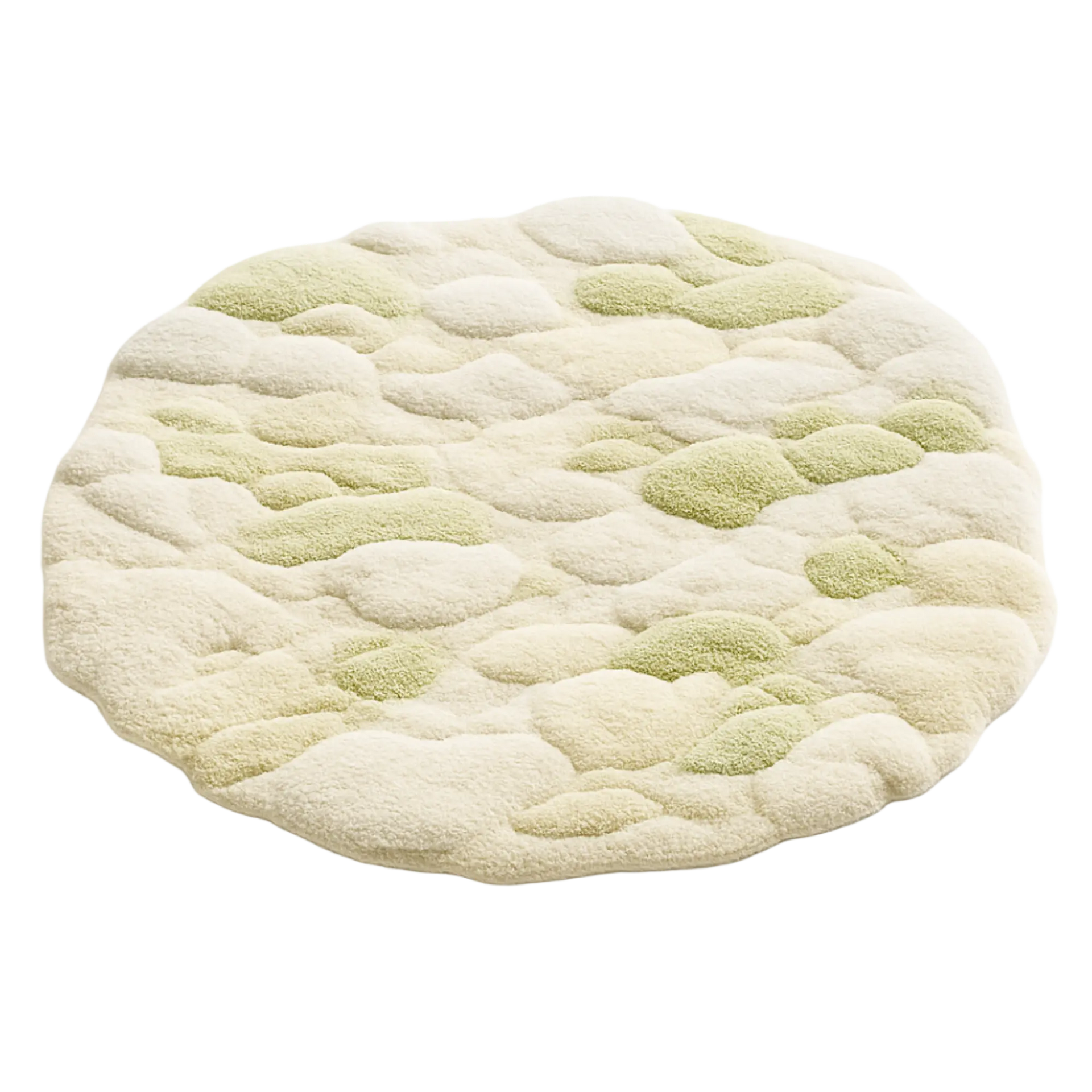 Handcrafted Serene Rug designed by Rugoora to capture reflective calm through gradient white and subtle texture