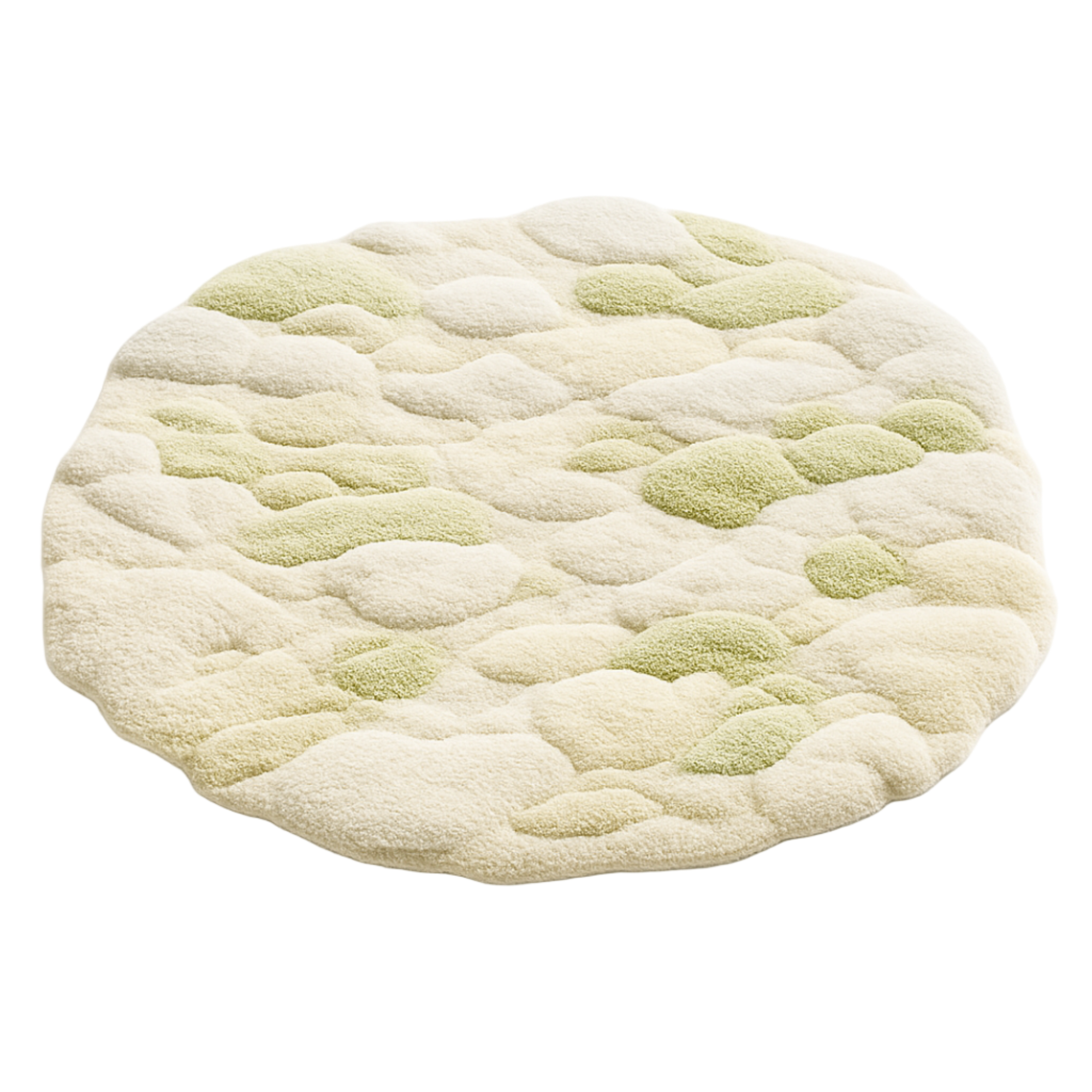 Handcrafted Serene Rug designed by Rugoora to capture reflective calm through gradient white and subtle texture