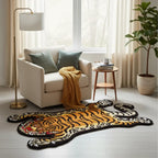 Tiger Rug in Reading Nook