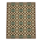 Top View Presisi Flat Checkerboard Rug