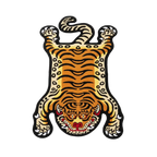 Top View Presisi Tiger Rug